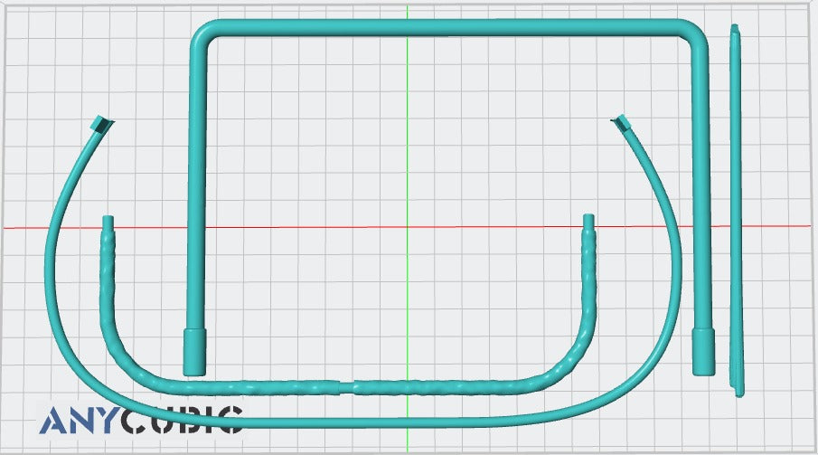 Digital 3d stl model of Custom hockey nets