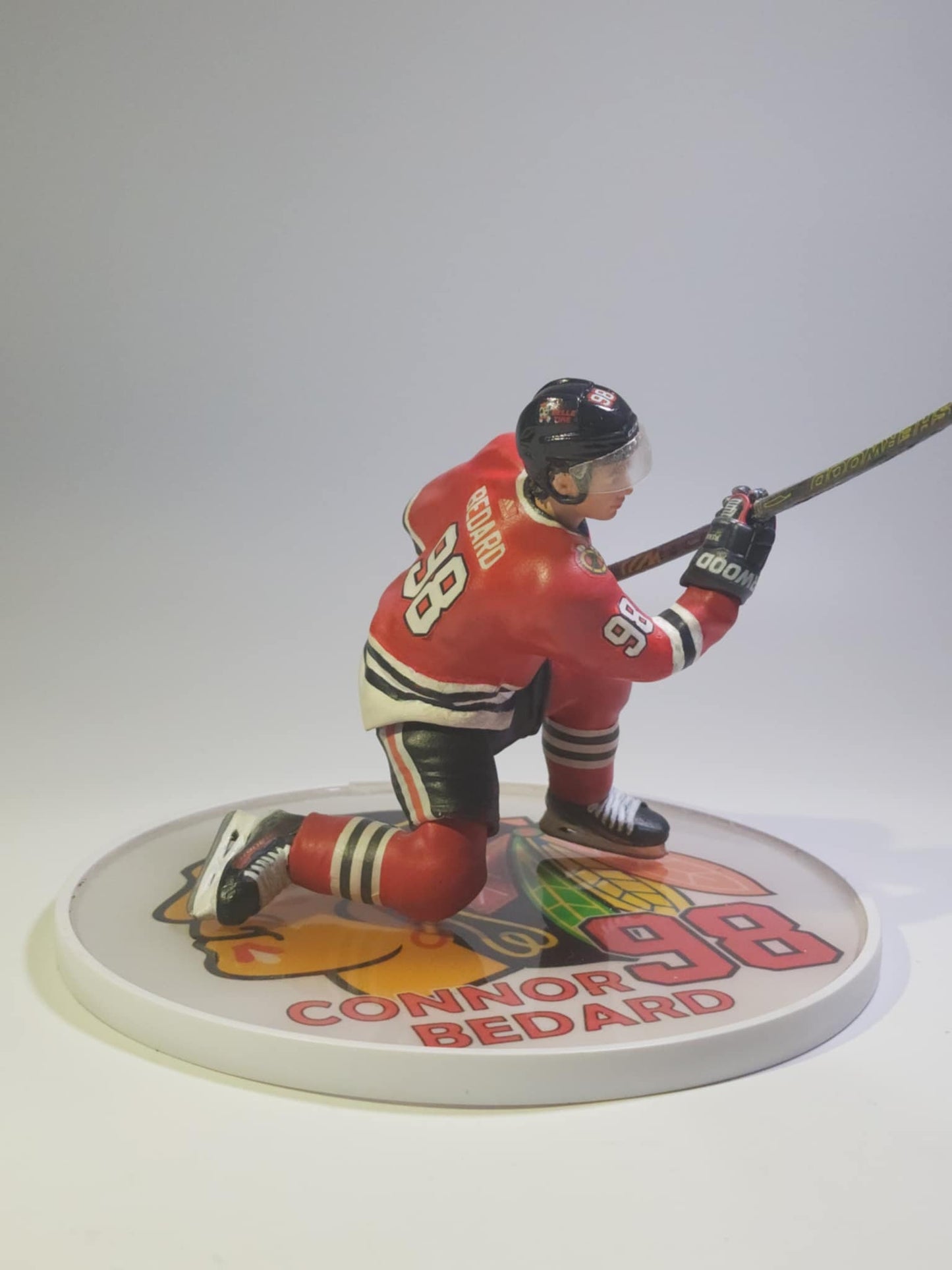 Connor Bedard costum figure Chicago Blachkhawks collectible