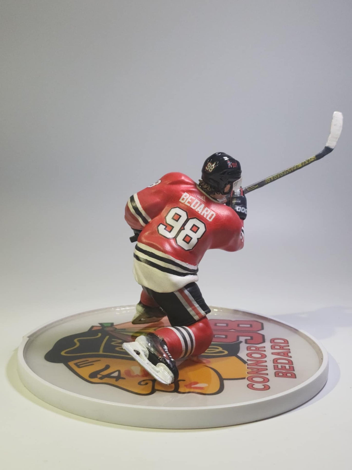 Connor Bedard costum figure Chicago Blachkhawks collectible