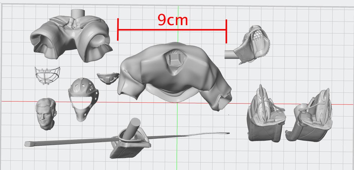 Hockey Goalie Baeur m5 pro gear Resin 3D printed