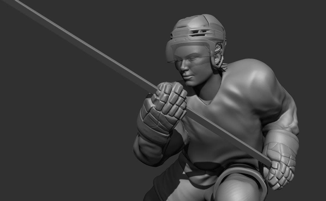 Hockey Goalie Baeur m5 pro gear Resin 3D printed