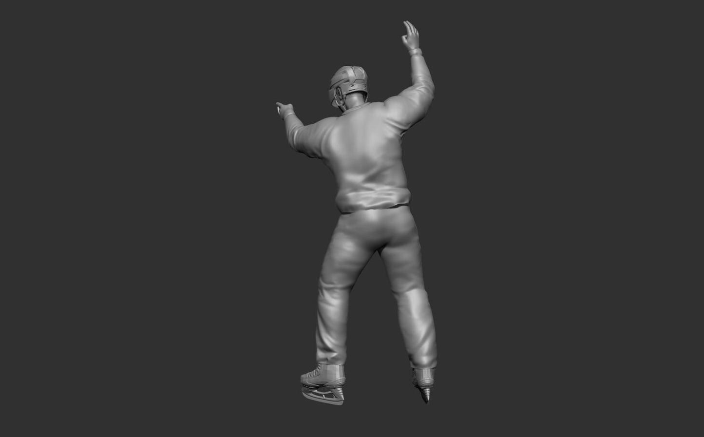 Hockey Referee penalty pose Resin Custom figures 3D printed