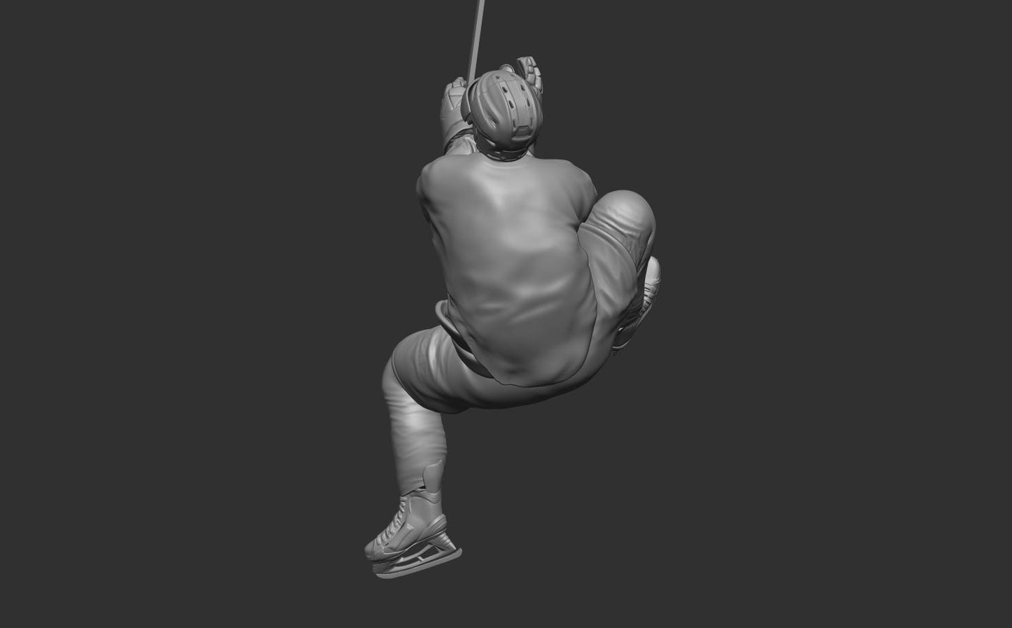 Hockey player blocking pose Resin Custom figures 3D printed
