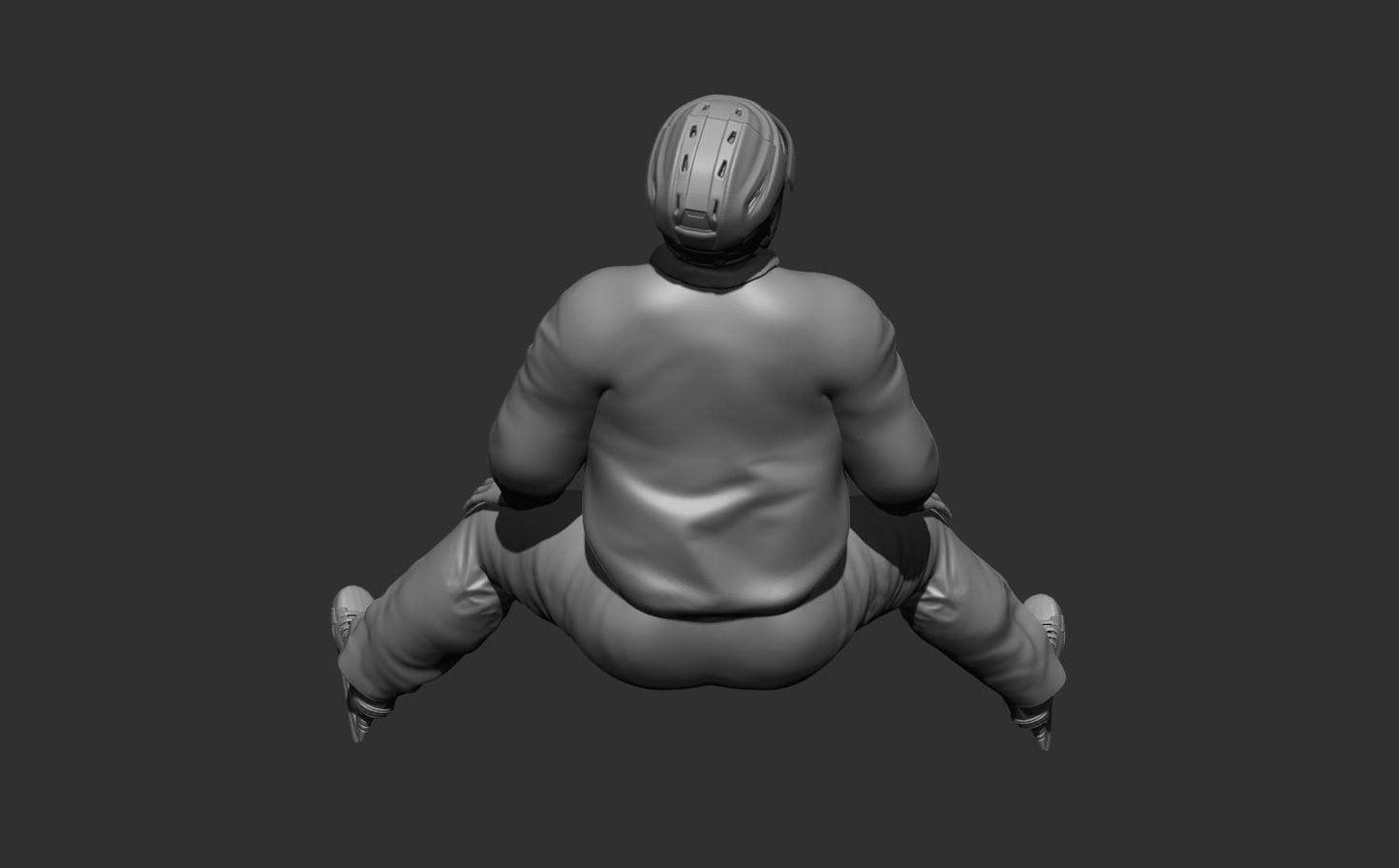 Hockey Referee stretch pose Resin Custom figures 3D printed