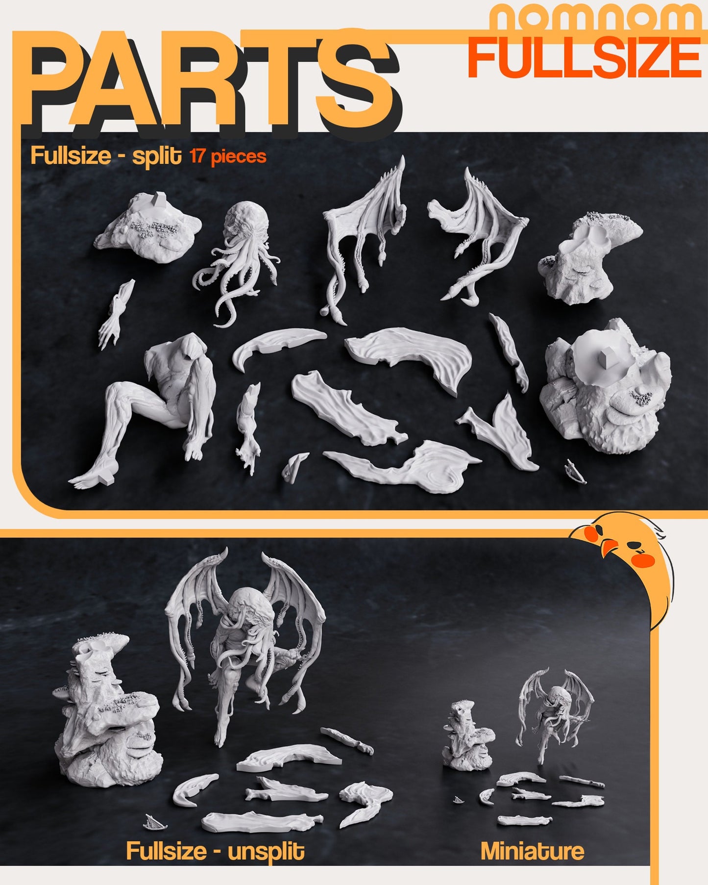 Cthulhu - Mythos NomNom Figure resin printed