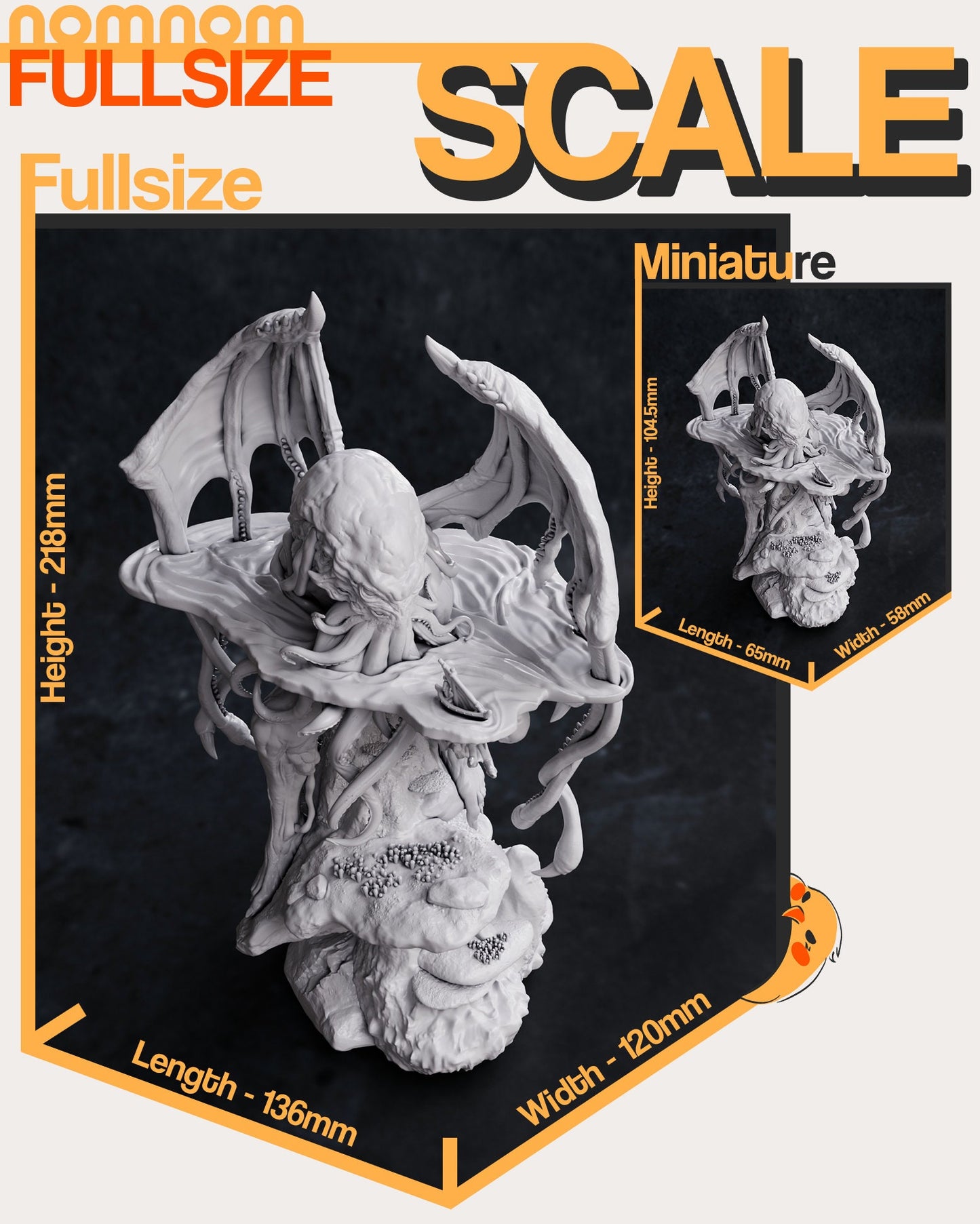 Cthulhu - Mythos NomNom Figure resin printed