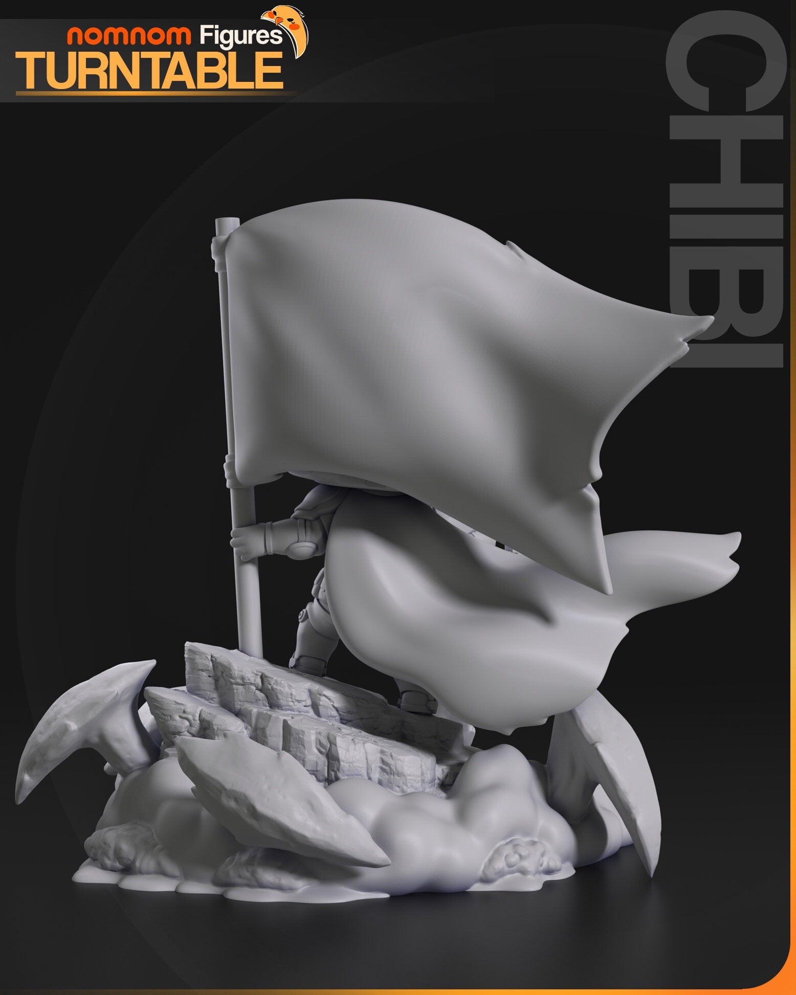 Helldivers Chibi NomNom Figure resin printed