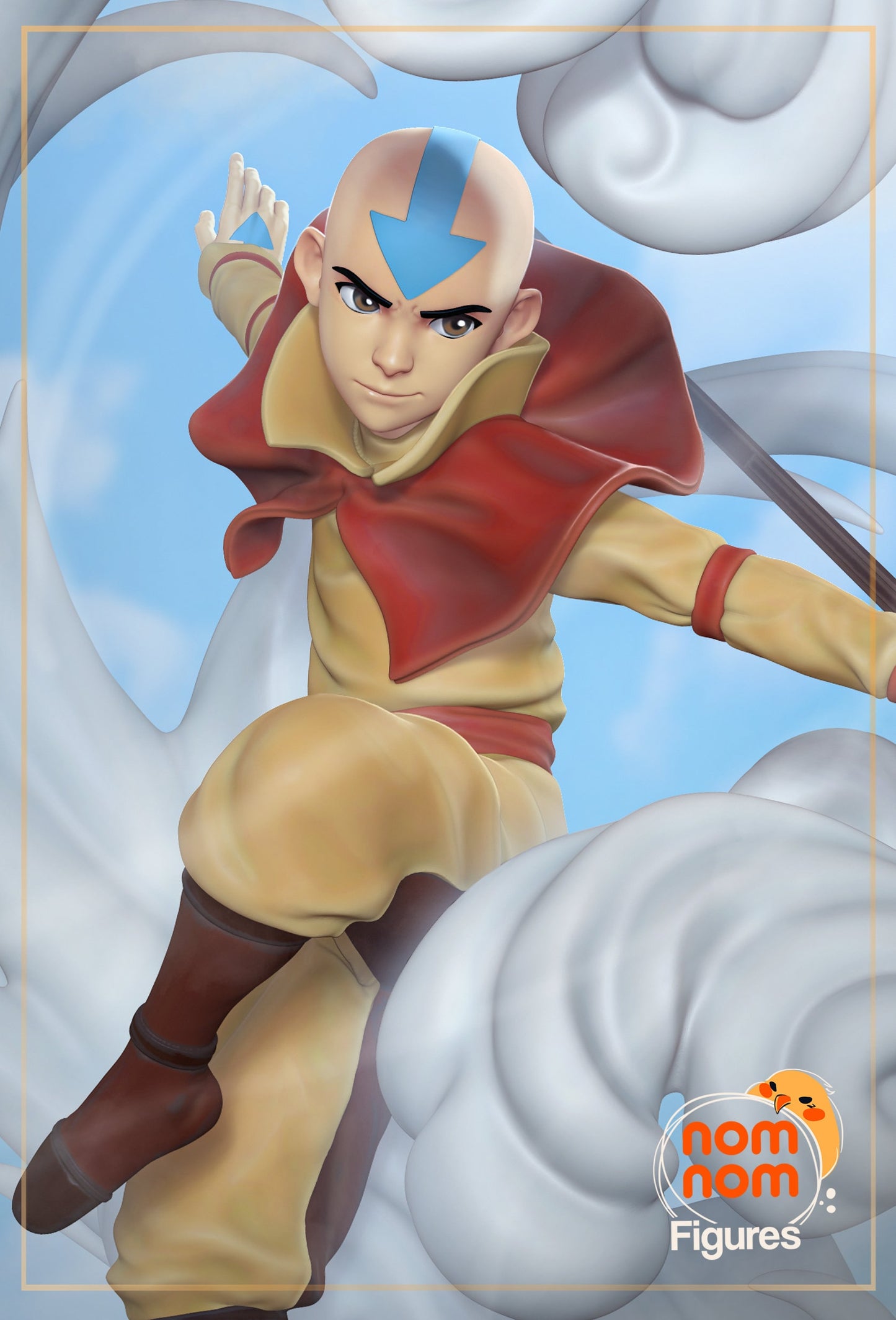 Aang - Avatar the last Airbender NomNom Figure resin printed