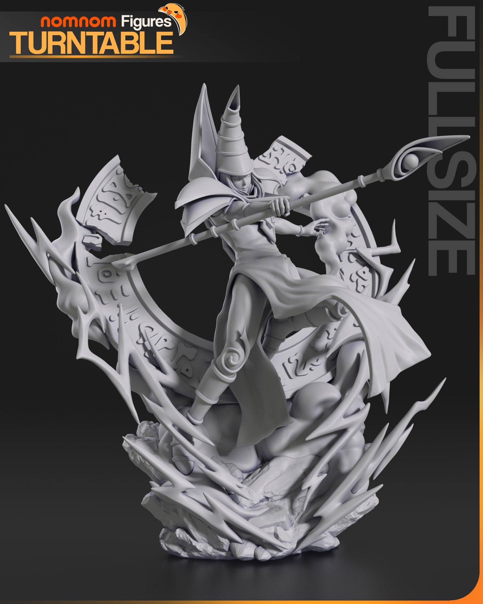 Dark Magician - Yu-Gi-Oh! NomNom Figure resin printed