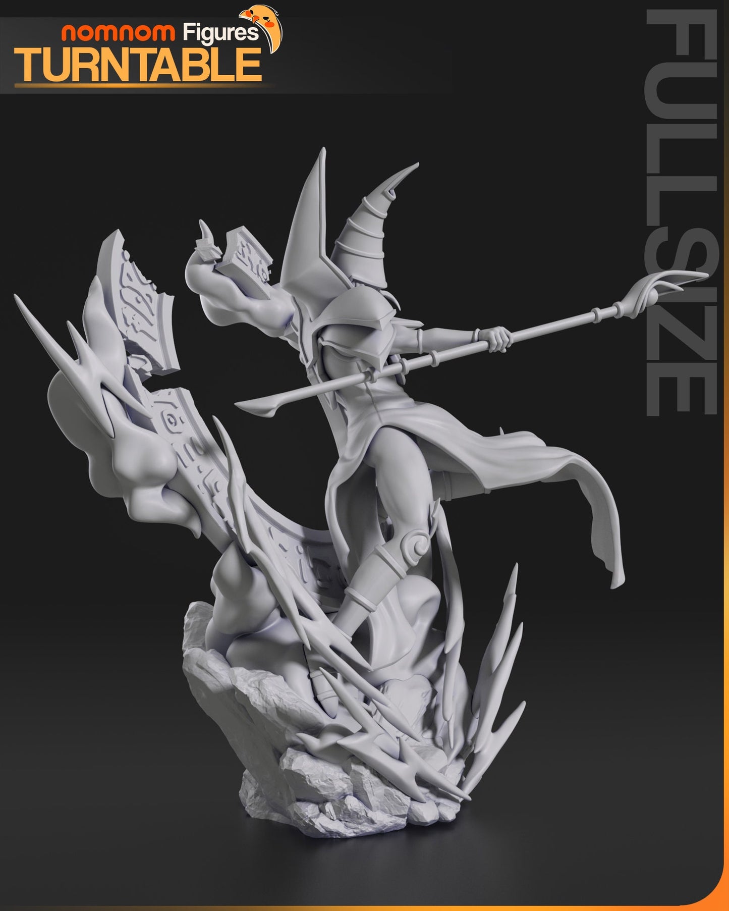 Dark Magician - Yu-Gi-Oh! NomNom Figure resin printed