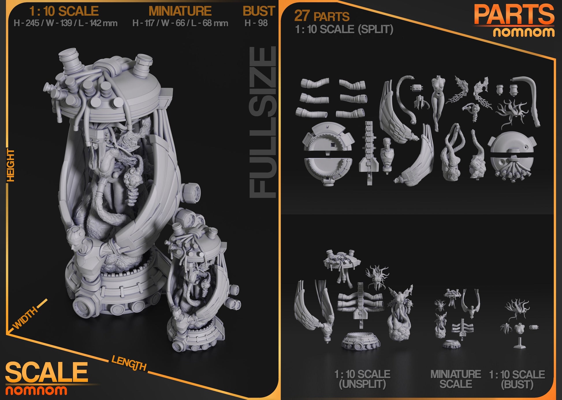 Jenova - Final Fantasy 7 NomNom Figure resin printed