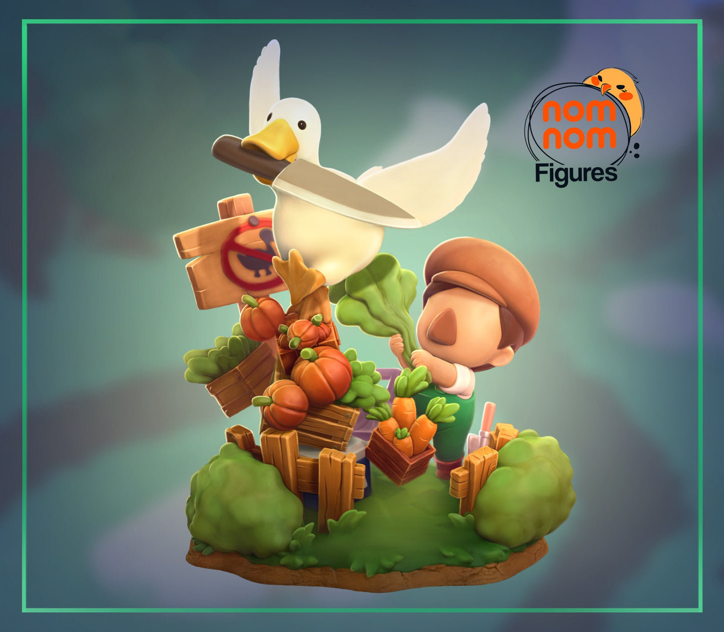 Chibi Goose - Untitled Goose Game NomNom Figure resin printed