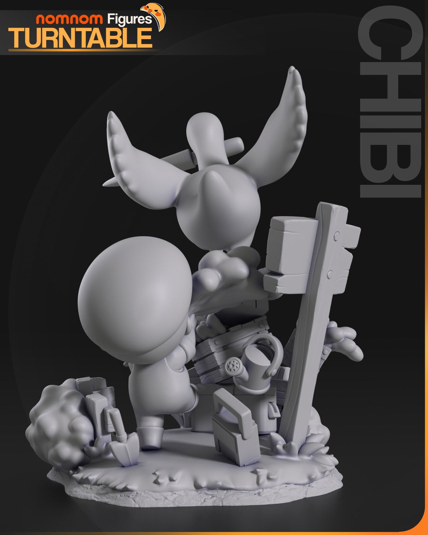 Chibi Goose - Untitled Goose Game NomNom Figure resin printed